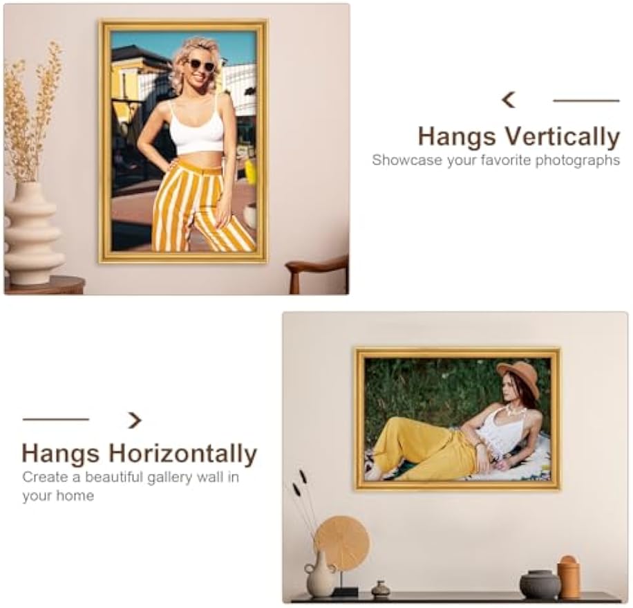 Vintage‑Style 24x36 Wall Poster Picture Frame