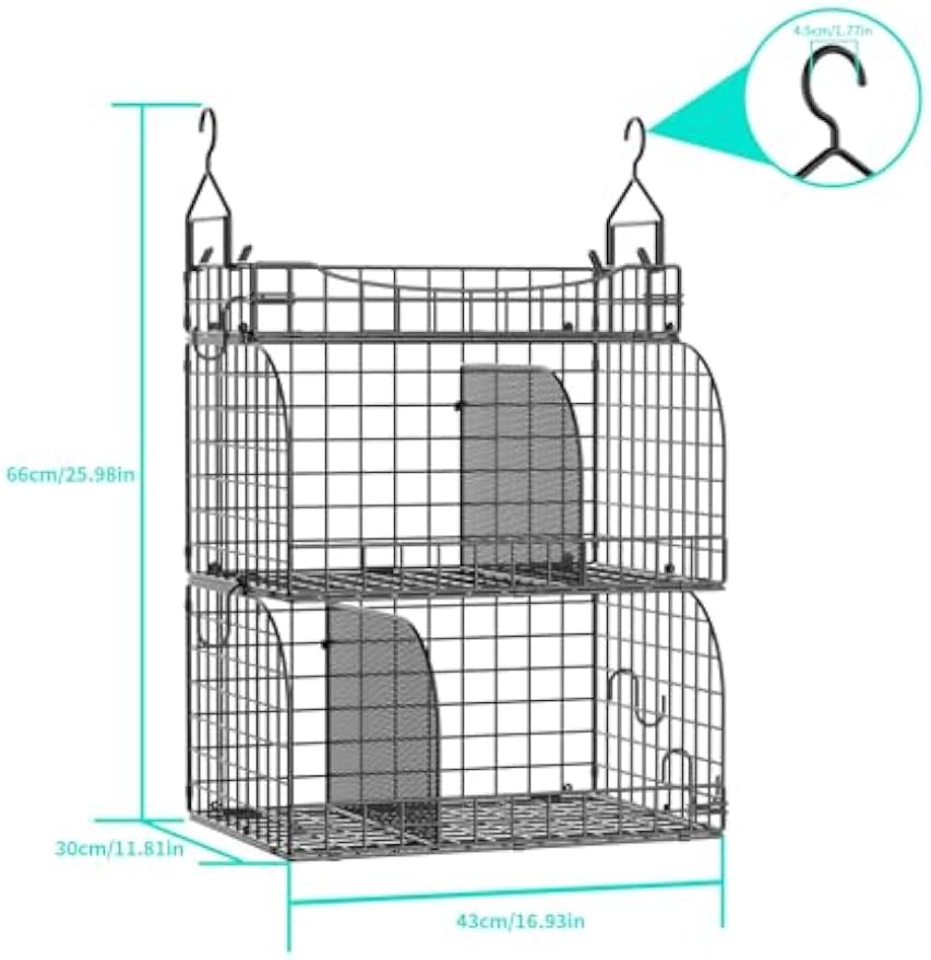 3‑Tier Hanging Closet Storage Organizer Shelves
