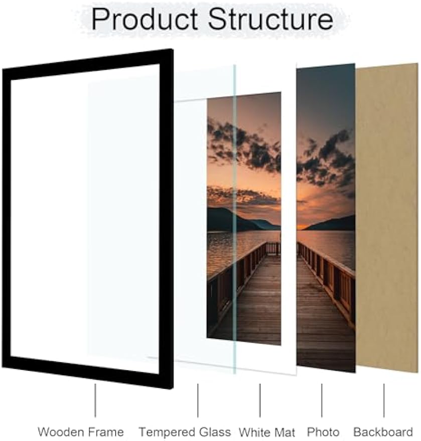 Wooden 24x36 Wall Poster Picture Frames