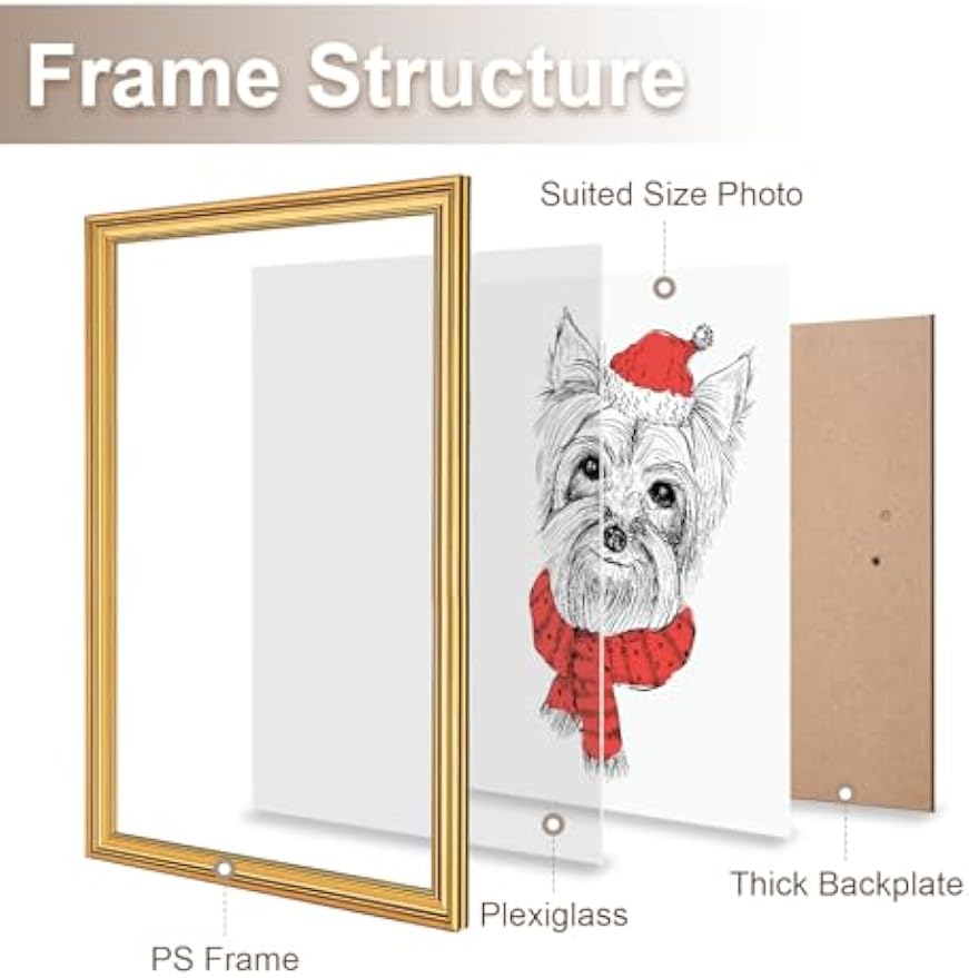 Vintage‑Style 24x36 Wall Poster Picture Frame