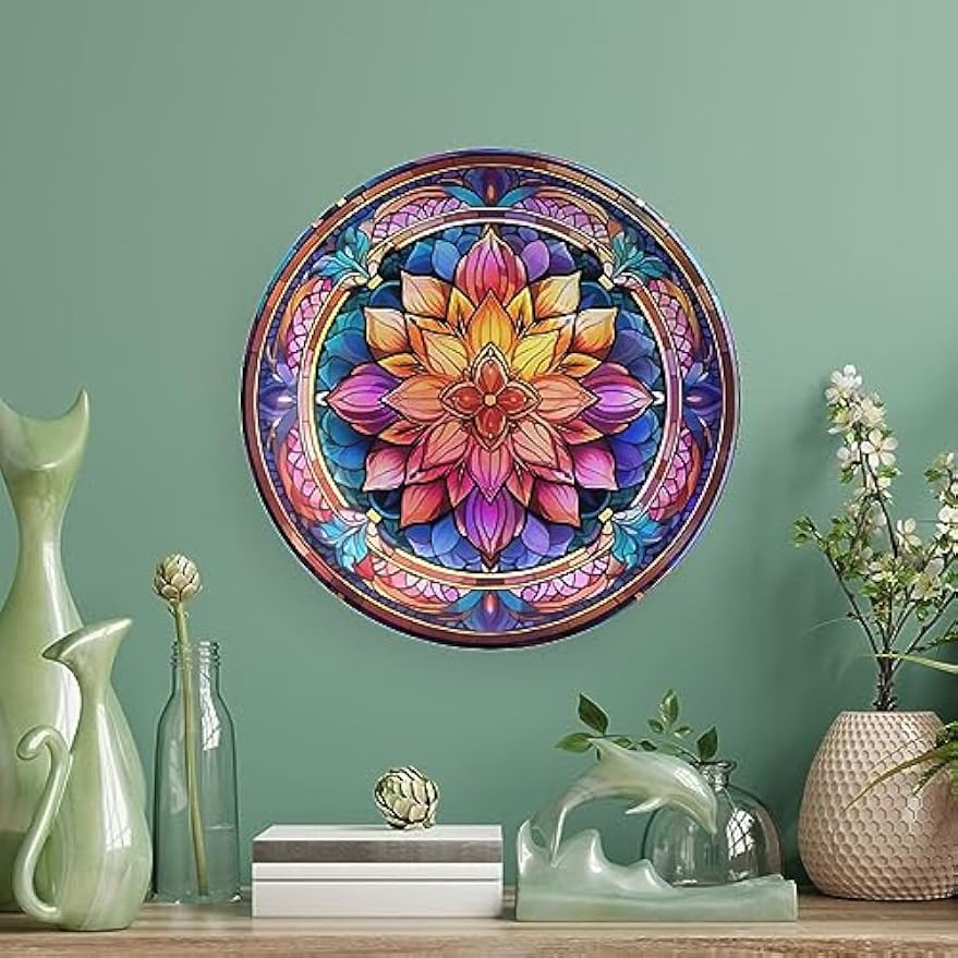 Boho Floral Ceramic Decorative Display Plate