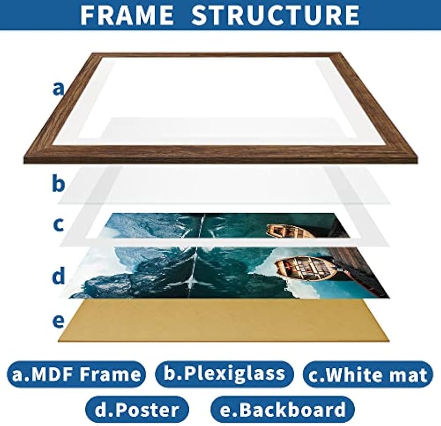 Rustic Brown 24x36 Wall Poster Frames
