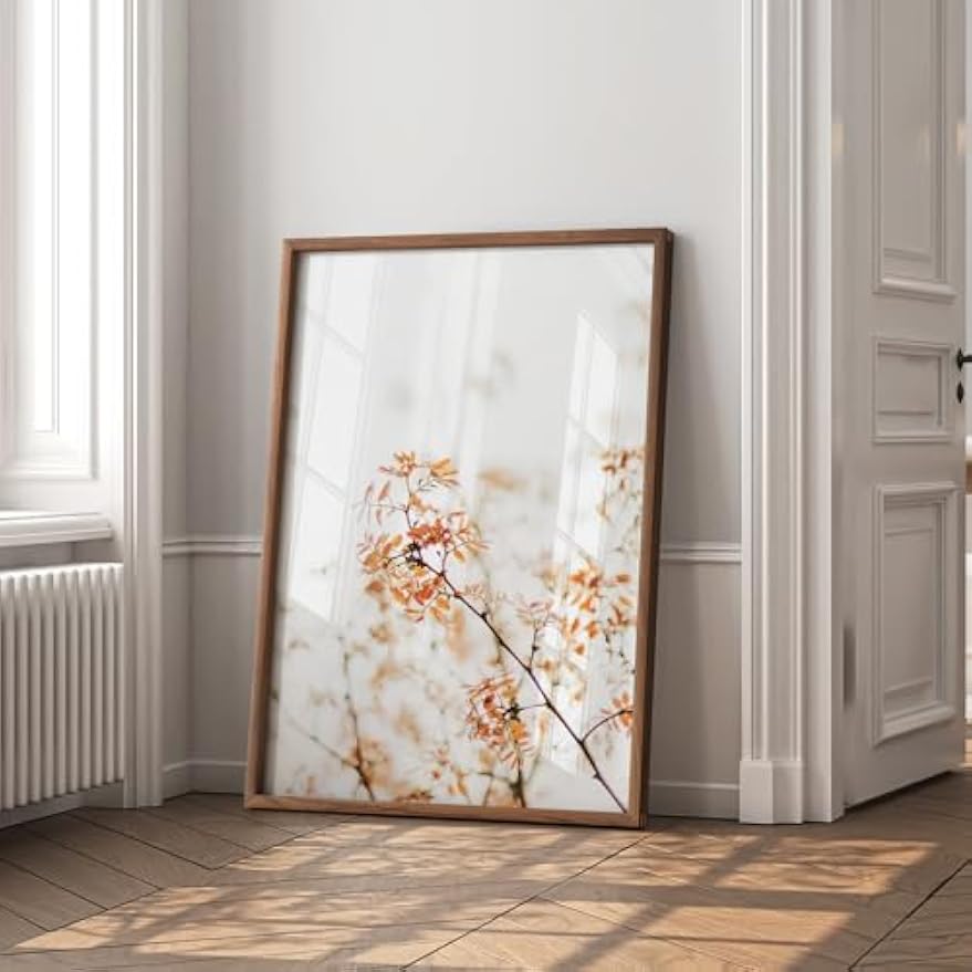 Walnut‑Wood 24x36 Wall Poster Picture Frame