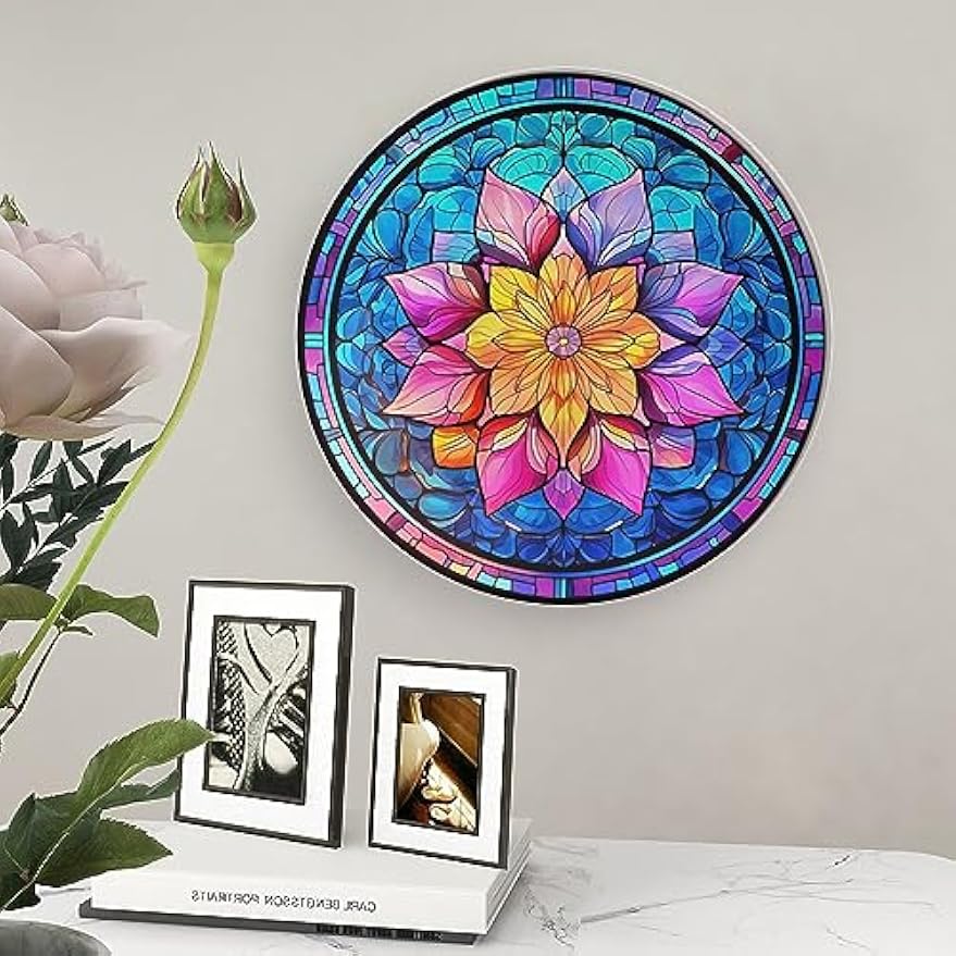 Boho Floral Ceramic Decorative Display Plate