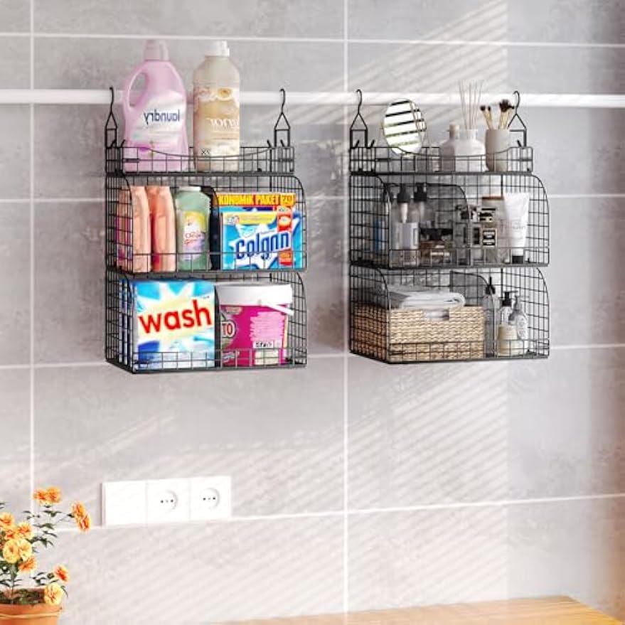 3‑Tier Hanging Closet Storage Organizer Shelves
