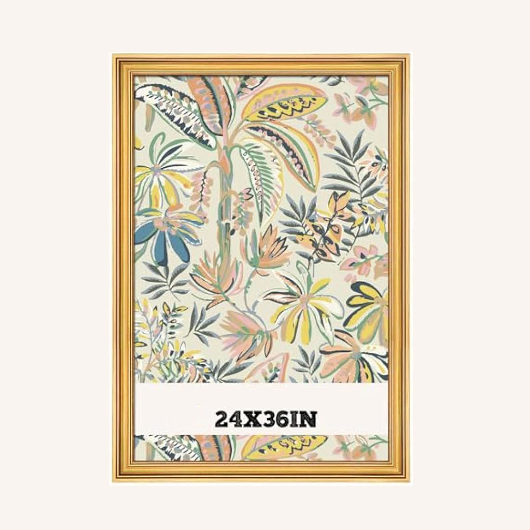 Vintage‑Style 24x36 Wall Poster Picture Frame