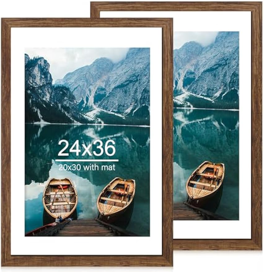 Rustic Brown 24x36 Wall Poster Frames