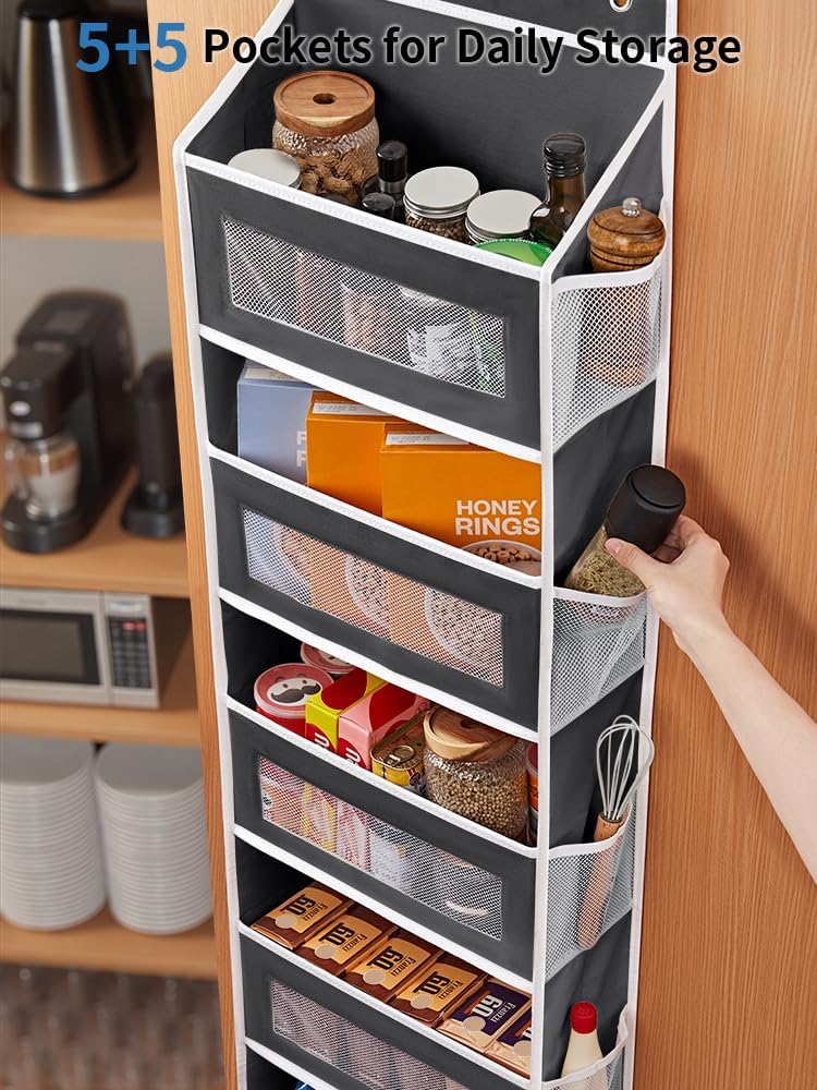 5‑Pocket Over‑the‑Door Hanging Storage Organizer