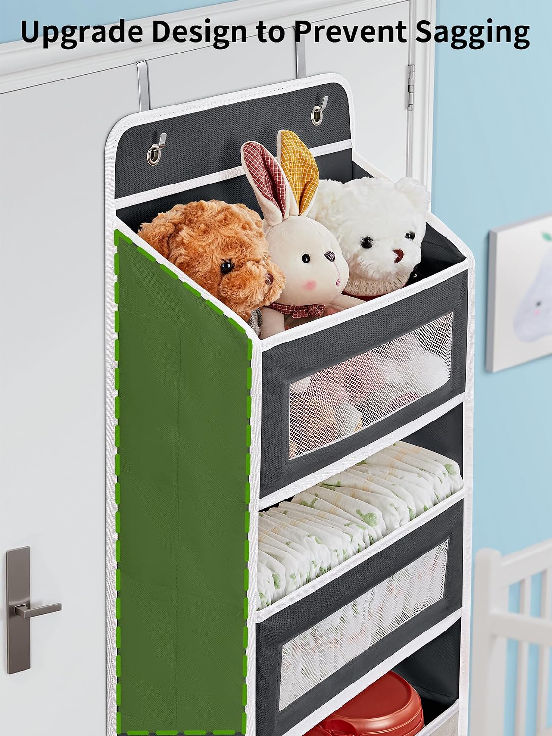 5‑Pocket Over‑the‑Door Hanging Storage Organizer
