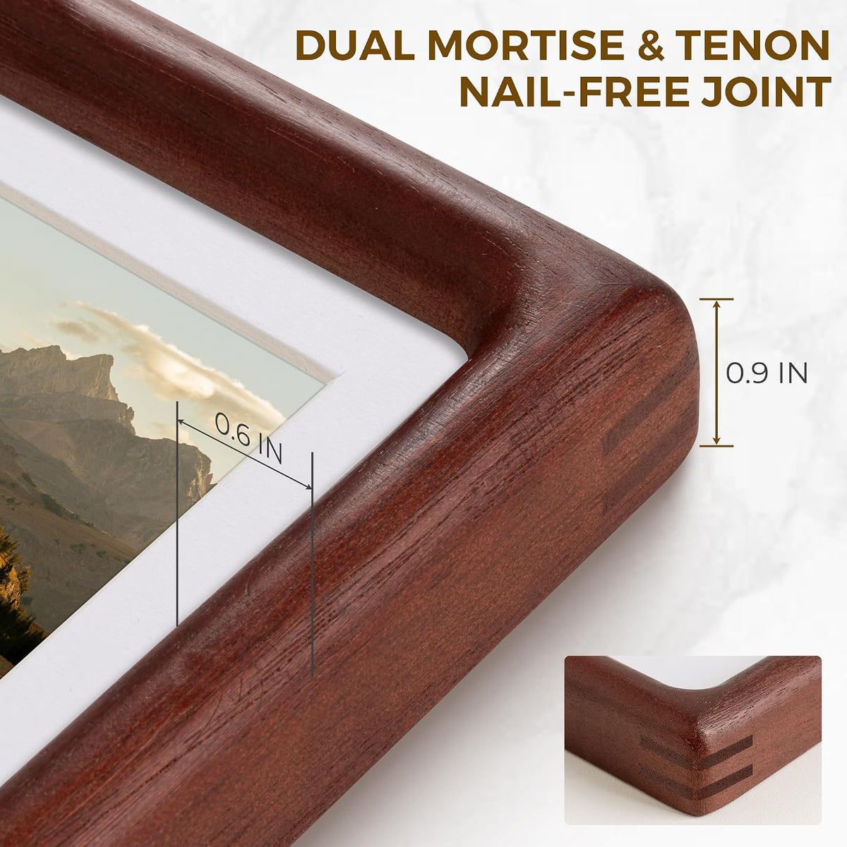 Solid‑Wood 27x40 Wall Picture Display Frame