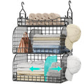 3‑Tier Hanging Closet Storage Organizer Shelves