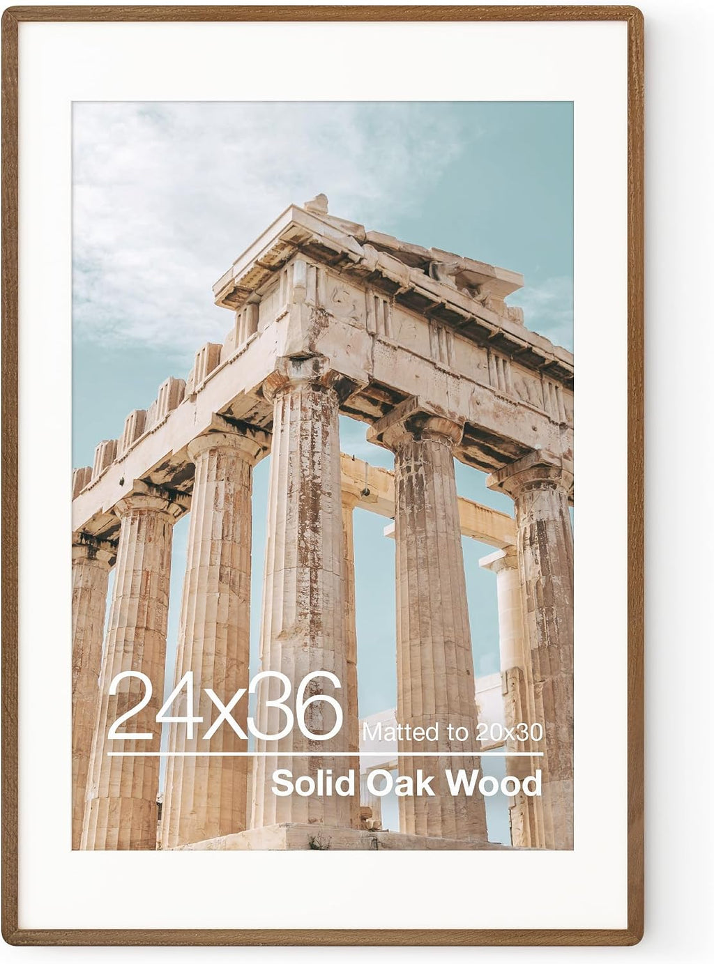 Solid Oak 24x36 Wall Poster Picture Frame